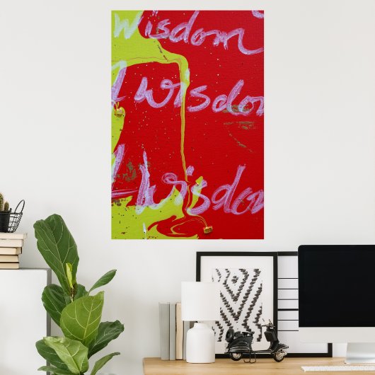 "Weisheit" Poster (Heimbüro)