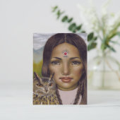 Weisheit Postkarte (Stehend Vorderseite)