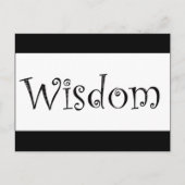 Weisheit Postkarte (Vorderseite)