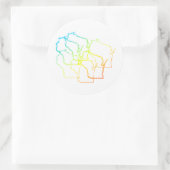 Weisheit Runder Aufkleber (Tasche)