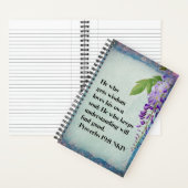 Weisheit - Sprichwörter 19:8 - Bibelstudienbericht Notizblock (Innen)