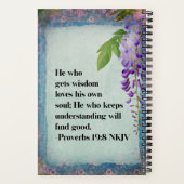 Weisheit - Sprichwörter 19:8 - Bibelstudienbericht Notizblock (Rückseite)