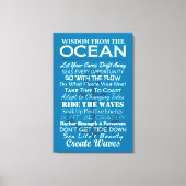 Weisheit vom Meer Leinwanddruck (Vorderseite)