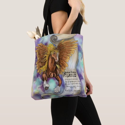 Weisheit von einem Pegasus Tasche (Von Nahem)