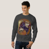 Weisheit von einem Unicorn~men's einfachem Sweatsh Sweatshirt (Vorne ganz)