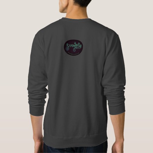 Weisheit von einem Unicorn~men's einfachem Sweatsh Sweatshirt (Rückseite)