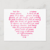 Weisheit von oben Inspirationspostkarte Postkarte (Vorderseite)