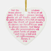 Weisheit von oben Personalisierten Ornamenten Keramik Ornament (Vorne)