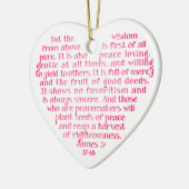 Weisheit von oben Personalisierten Ornamenten Keramik Ornament (Links)