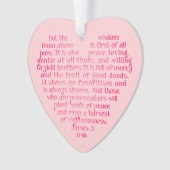 Weisheit von oben Personalisierter Schrift Ornament (Vorderseite)