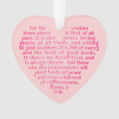 Weisheit von oben Personalisierter Schrift Ornament (Vorderseite)