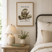 „Weisheit wächst leise“-Froschposter Poster