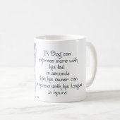 Weisheit - Wagender Schwanz oder Zunge? Kaffeetasse (VorderseiteRechts)