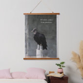 Weisheit Wood Topped Wall Tapestry Wandteppich Mit Holzrahmen (Schlafzimmer)