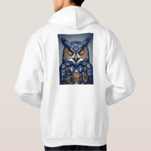 Weisheit Woven: Owl Portrait T - Shirt Hoodie"