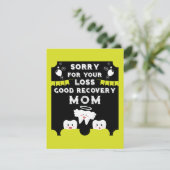 Weisheit Zehnenextraktion wird gut Karte (Stehend Vorderseite)