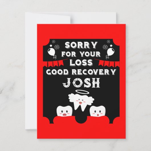 Weisheit Zehnenextraktion wird gut Karte (Vorderseite)