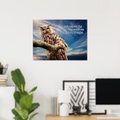 Weisheit Zitat Owl Poster (Heimbüro)