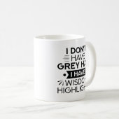 Weisheits-Highlights Kaffeetasse (VorderseiteRechts)