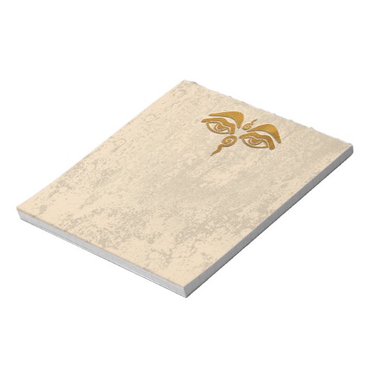 Weisheitsaugen Gold Notizblock (Rotiert)