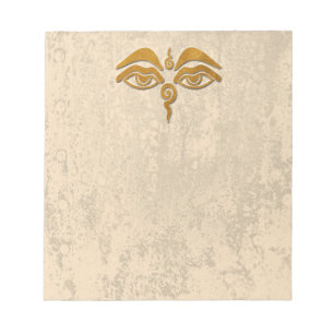 Weisheitsaugen Gold Notizblock