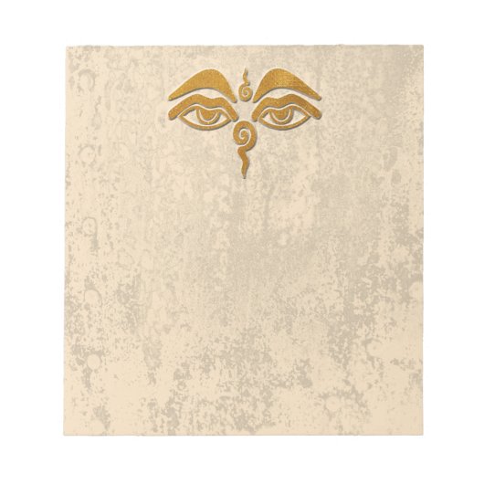 Weisheitsaugen Gold Notizblock (Vorderseite)