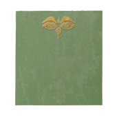 Weisheitsaugen Gold Notizblock (Vorderseite)