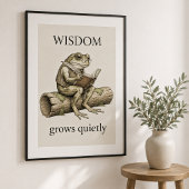 "Weisheitsfrosch", Hochglanzposter Poster