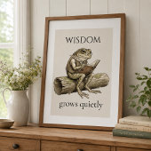 "Weisheitsfrosch", Hochglanzposter Poster