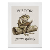 "Weisheitsfrosch", Hochglanzposter Poster