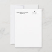 Weisheitshalter-Karte Dankeskarte (Rückseite)