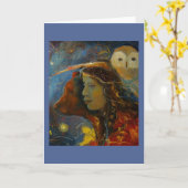 Weisheitskraft Bärenkarte Karte (Gelbe Blume)