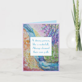 Weisheitskraft Wellness Inspirationskarte Feiertagskarte