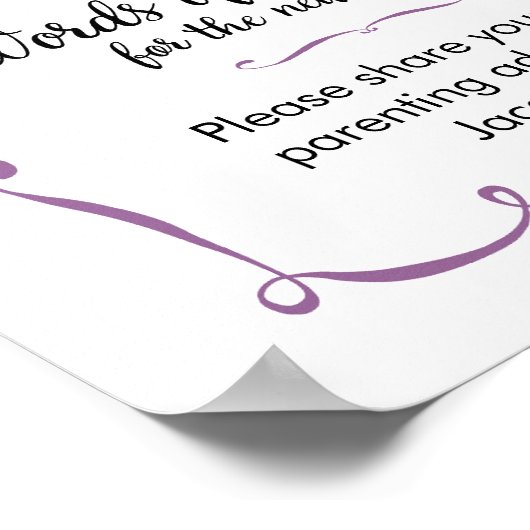 Weisheitsratgeber für die Unterschrift der Junge M Poster (Ecke)