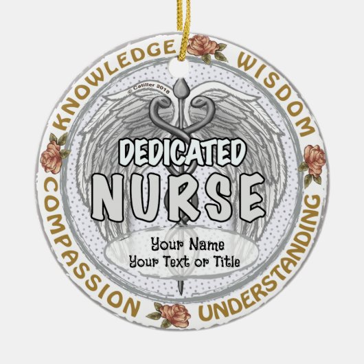 Weisheitsschwester Keramik Ornament (Vorne)