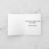 Weisheitsworte: Bessie Coleman Karte (Innenseite)