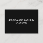 Weisheitsworte Elegante Hochzeitsratgeber Karten (Rückseite)