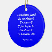 Weisheitsworte Keramikornament (Links)