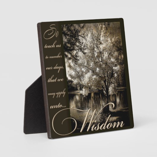 Weisheitszettel Fotoplatte (Vorderseite)