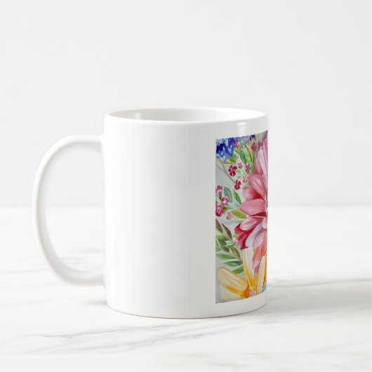 Weiß 11 Unze-Klassiker-Tasse Kaffeetasse (Links)