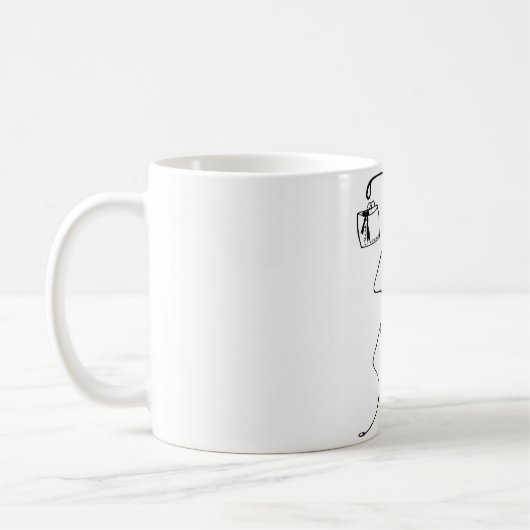 Weiß 325-ml-klassische weiße Tasse. Kaffeetasse (Links)
