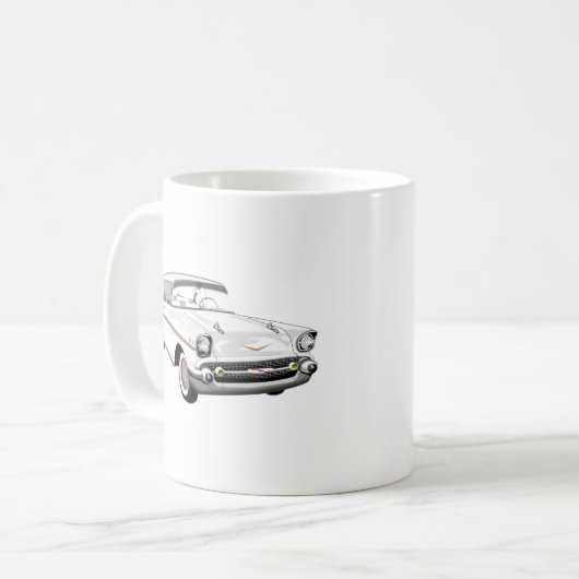 Weiß '57 Shoebox Kaffeetasse (Vorderseite Links)