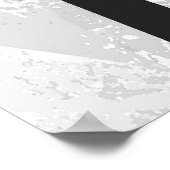 Weiß 70 Jahrzehnt Geburtstag Poster (Ecke)