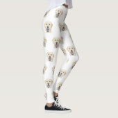 Weiß Adorable Yellow Labrador Retriever Leggings (Rechts)