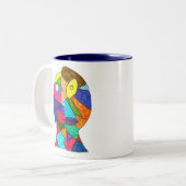 Weiß - Alex K Zweifarbige Tasse (Vorderseite Links)