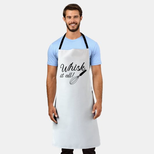 Weiß alles schürze (Getragen)