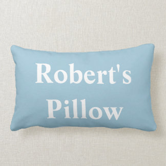 WEISS ALPHABET auf BLUE Kissen