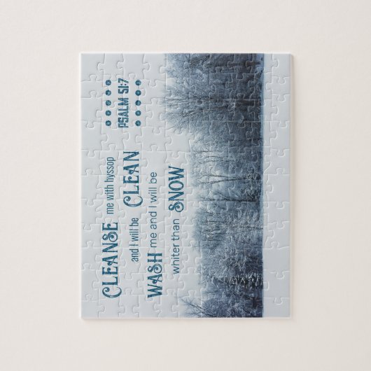 Weiß als Schnee, Bibelverse Puzzle (Vertikal)