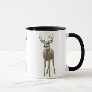 Weiß angebundene Dollar-Wecker-Tasse Tasse