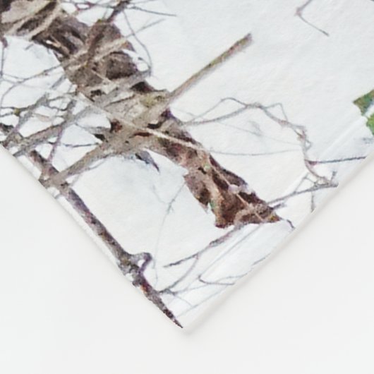 Weiß-Angebundene Rotwild-Fleece-Decke Fleecedecke (Ecke)